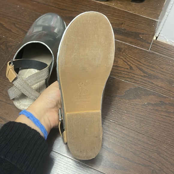 Brunello Cucinell | Women's Embellished Leather Clogs - Picture 5 of 6